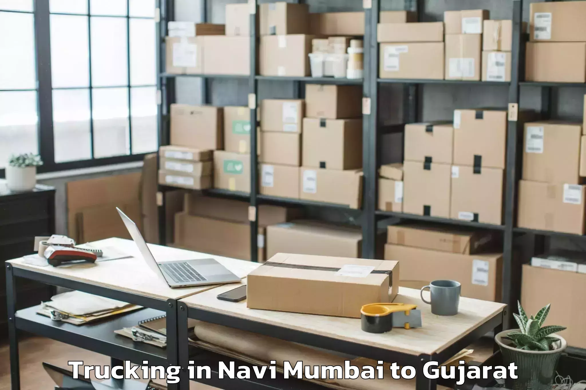 Easy Navi Mumbai to Vanthali Trucking Booking